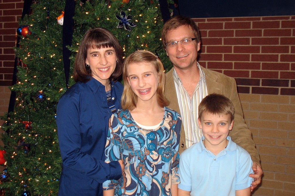 David, Lisa, Rebecca and Justus - Merry Christmas 2009