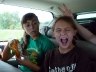 Snacking and silliness on the road