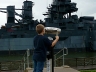 Justus checking out Battleship Texas