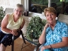 Nancy and Sharron visiting